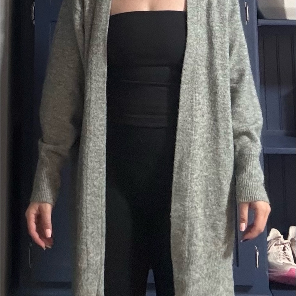 H&M Gray Women's Long Cardigan